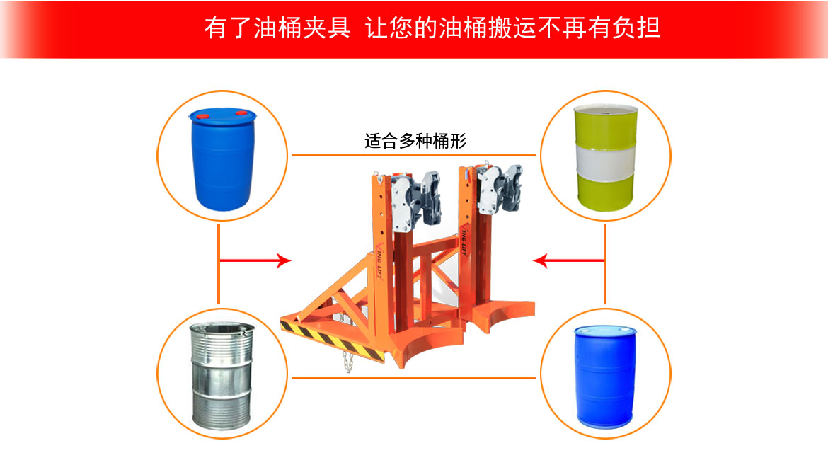 雙鷹嘴雙桶油桶夾具